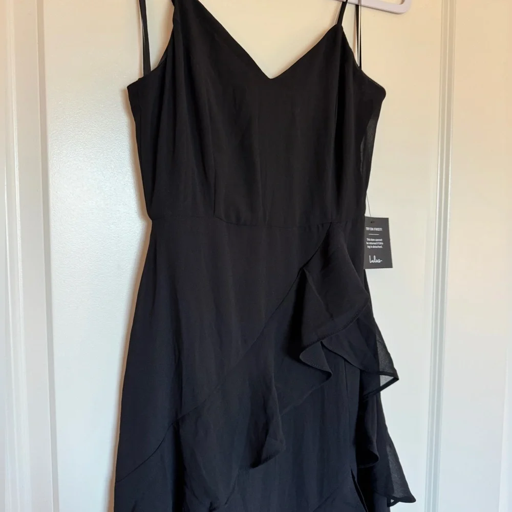 NWT Lulus Ruffle Maxi Dress - Picture 5 of 8